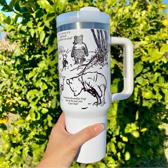 40 oz Tumbler Disney Winnie the Pooh 40oz Mug Double wall stainless travel offic - Picture 6 of 6